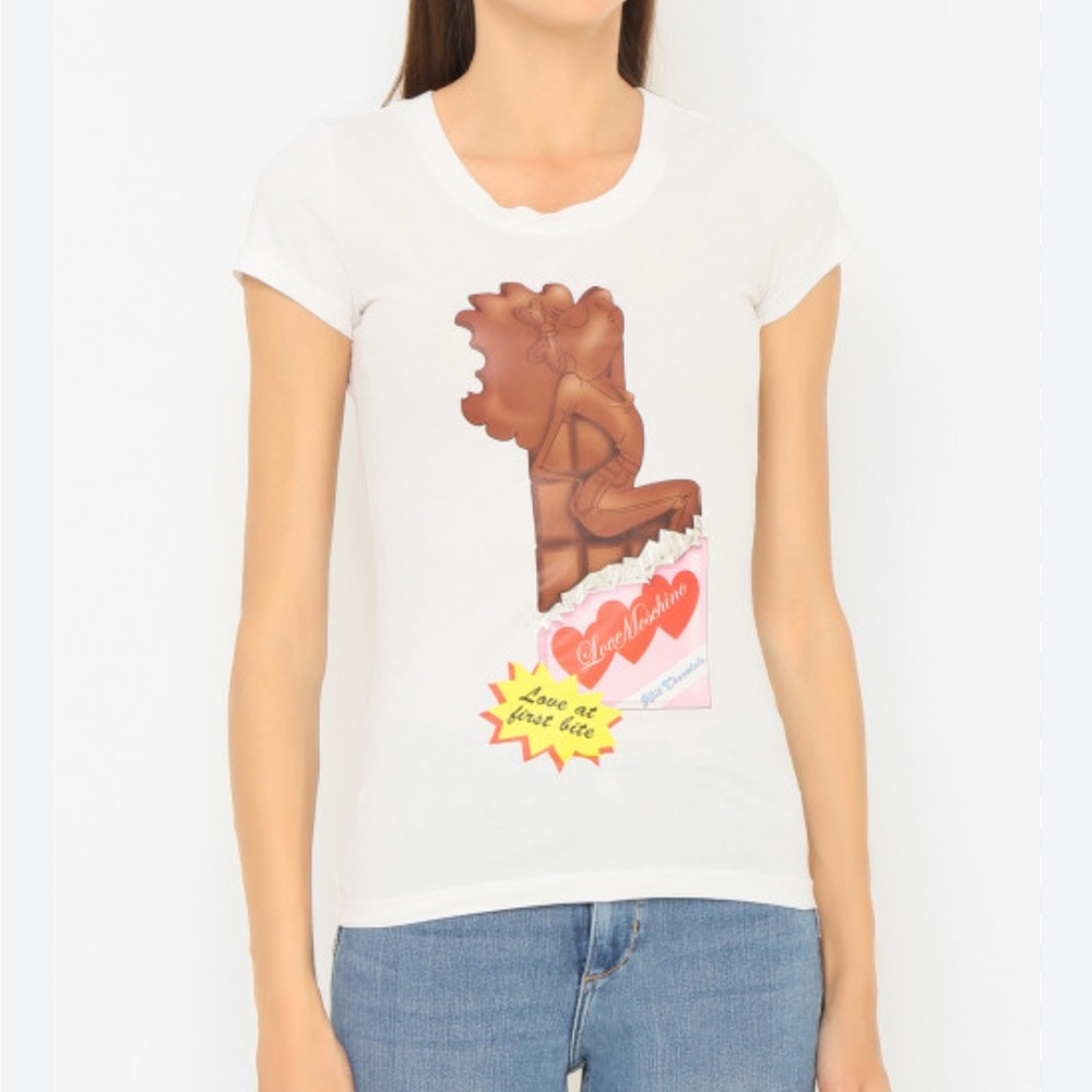Love Moschino Love At First Bite Milk Chocolate Tee